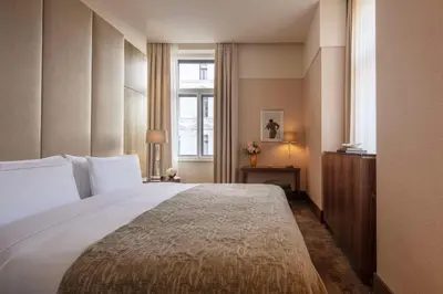 Ein Bett oder Betten in einem Zimmer der Unterkunft Anantara Palais Hansen Vienna - A Leading Hotel of the World