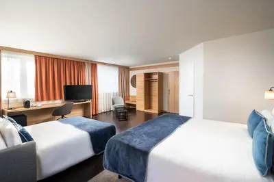 Ein Bett oder Betten in einem Zimmer der Unterkunft Leonardo Hotel Vienna Schönbrunn