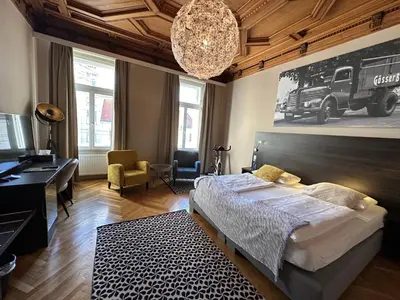 Ein Bett oder Betten in einem Zimmer der Unterkunft Hotel Brauhof Wien