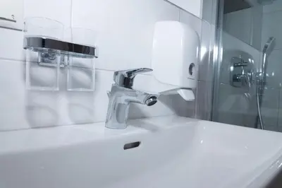 Ein Badezimmer in der Unterkunft Mariahilf Suites