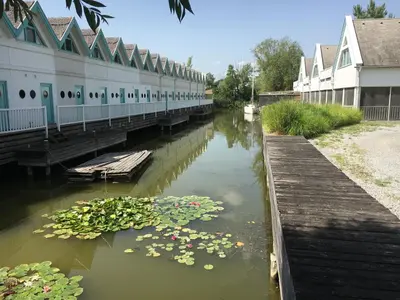 Blick auf einen Fluss in der Nähe der Ferienwohnung