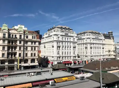 Ein allgemeiner Blick auf Wien oder ein Stadtblick von der Ferienwohnung aus