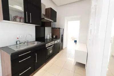 Küche/Küchenzeile in der Unterkunft Vienna City Apartments Brigittenau