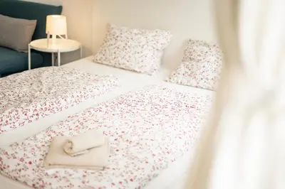 Ein Bett oder Betten in einem Zimmer der Unterkunft Vienna City Apartments Brigittenau
