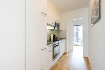 Küche/Küchenzeile in der Unterkunft FeelGood Apartments GreenLiving | contactless check-in