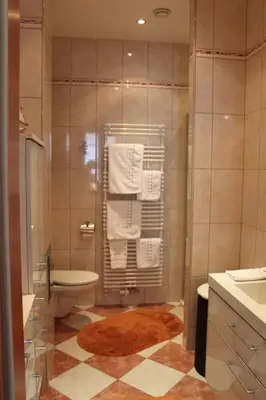 Ein Badezimmer in der Unterkunft Gästehaus Anita