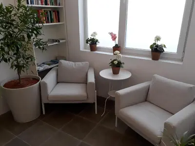 Ein Sitzbereich in der Unterkunft Hubertushof Fromwald Hotel und Gasthof