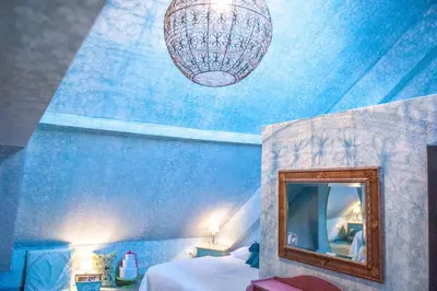 Ein Bett oder Betten in einem Zimmer der Unterkunft Art Boutique Hotel Bürgerhaus