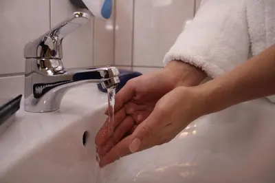Ein Badezimmer in der Unterkunft G&K Hotel