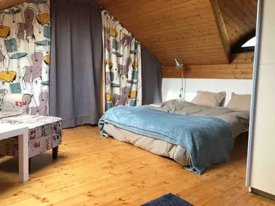 Ein Bett oder Betten in einem Zimmer der Unterkunft Atelier Kurt