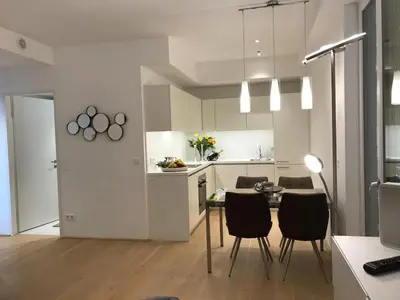 Küche/Küchenzeile in der Unterkunft Cityapartments Vienna