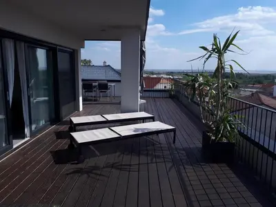 Ein Balkon oder eine Terrasse in der Unterkunft Appartement Hareter