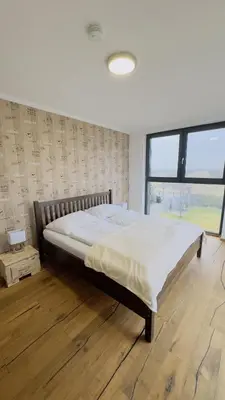 Ein Bett oder Betten in einem Zimmer der Unterkunft das Haus in Jois