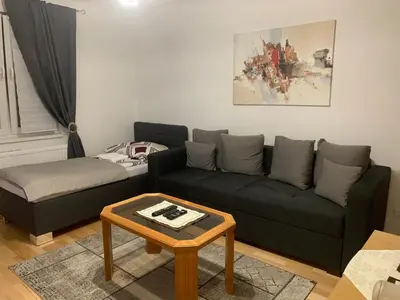 Ein Sitzbereich in der Unterkunft VEA Vienna Apartment