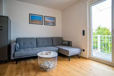 Ein Sitzbereich in der Unterkunft SPA Boutique Appartement # 26 with Indoor- and Outdoorpool