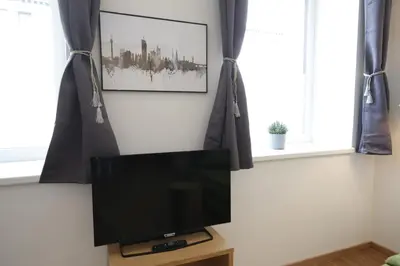 TV/Unterhaltungsangebot in der Unterkunft Vienna Gold Apartments - contactless check in