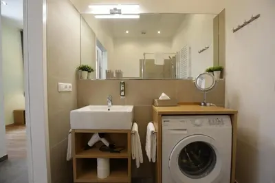 Ein Badezimmer in der Unterkunft Vienna Gold Apartments - contactless check in