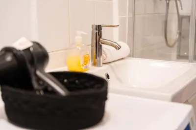 Ein Badezimmer in der Unterkunft Vienna City Apartment Traisengasse