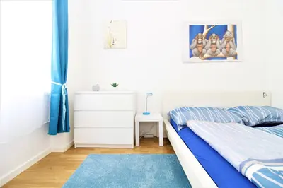 Ein Bett oder Betten in einem Zimmer der Unterkunft Modern Apartment with Underfloor Heating