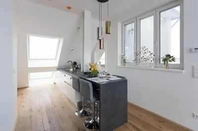 Küche/Küchenzeile in der Unterkunft BOUTIQUE RESIDENCES at GAUDENZDORFER