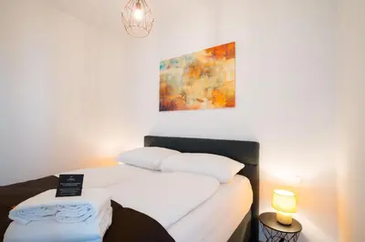 Ein Bett oder Betten in einem Zimmer der Unterkunft Vienna Residence, Herbststraße - Ottakring