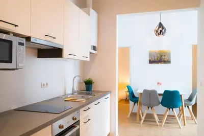 Küche/Küchenzeile in der Unterkunft Vienna Residence, Herbststraße - Ottakring