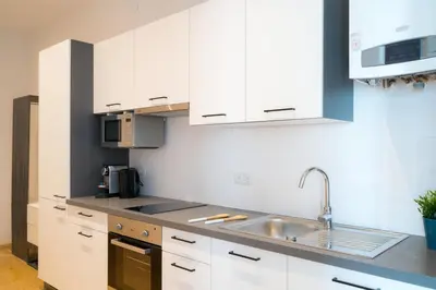 Küche/Küchenzeile in der Unterkunft Vienna Residence, Herbststraße - Ottakring
