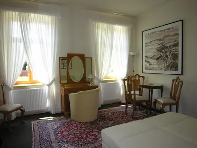Ein Sitzbereich in der Unterkunft Appartements Alt-Wien 22