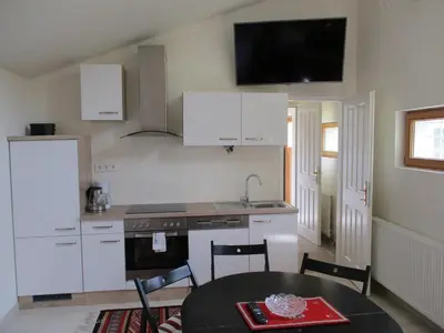 Küche/Küchenzeile in der Unterkunft Appartements Alt-Wien 22