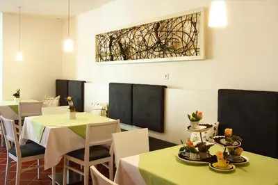 Ein Sitzbereich in der Unterkunft Winzerhof Schindler