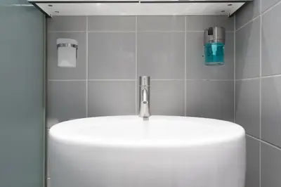 Ein Badezimmer in der Unterkunft Vintage Design Apartment