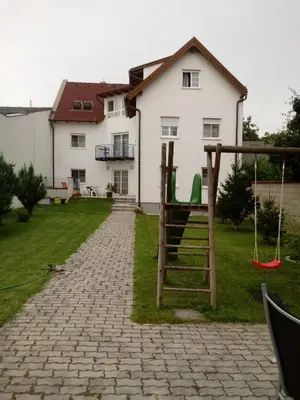 Ein Garten an der Unterkunft Haubis Ferienwohnungen