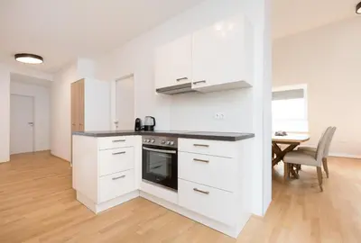 Küche/Küchenzeile in der Unterkunft Yourapartment Prater