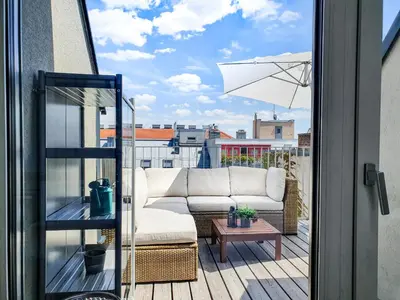 Ein Balkon oder eine Terrasse in der Unterkunft Boutique Design-Apartments Vienna