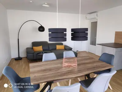 Ein Sitzbereich in der Unterkunft City Appartement Wien-Schwechat