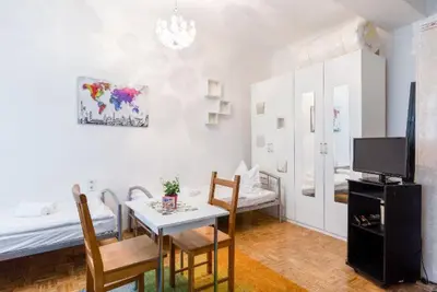 Küche/Küchenzeile in der Unterkunft Contactless Check-In Top located room Netflix&Nespresso