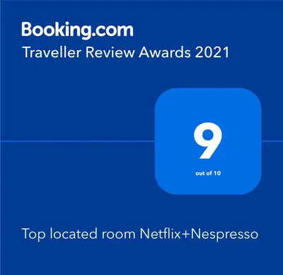 Ein Zertifikat, Auszeichnung, Logo oder anderes Dokument, das in der Unterkunft Contactless Check-In Top located room Netflix&Nespresso ausgestellt ist