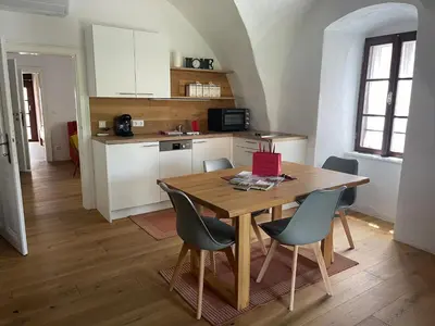 Küche/Küchenzeile in der Unterkunft Ferienhaus beim Turm