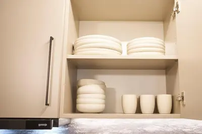 Ein Bett oder Betten in einem Zimmer der Unterkunft Nove Boutique Apartments