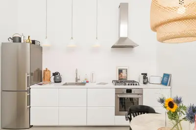 Küche/Küchenzeile in der Unterkunft Design Loft Hohe Warte