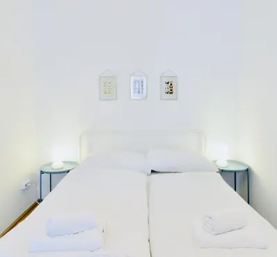 Ein Bett oder Betten in einem Zimmer der Unterkunft Apartment Wien