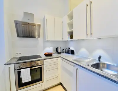 Küche/Küchenzeile in der Unterkunft Apartment Wien
