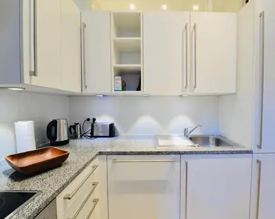 Küche/Küchenzeile in der Unterkunft Apartment Wien