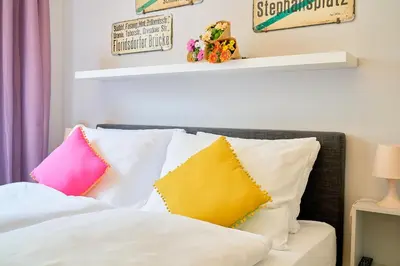 Ein Bett oder Betten in einem Zimmer der Unterkunft Leuhusen Center Apartments Vienna, Wien