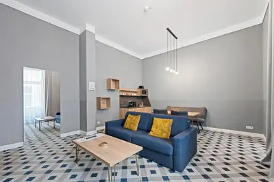 Ein Sitzbereich in der Unterkunft KH Opera Apartments