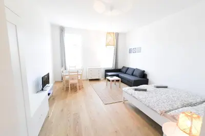 Ein Sitzbereich in der Unterkunft Vienna City Apartments - Metro 1160 Vienna
