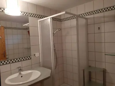 Ein Badezimmer in der Unterkunft Haus Königshofer