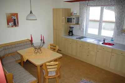 Küche/Küchenzeile in der Unterkunft Haus Königshofer