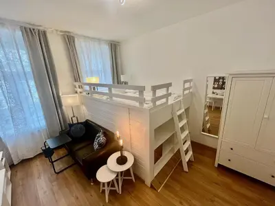 Ein Bett oder Betten in einem Zimmer der Unterkunft FARMER'S MARKET Apartments Vienna