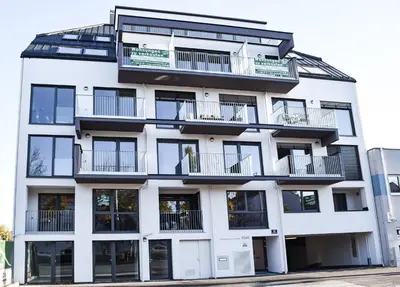 Das Gebäude in dem sich die Ferienwohnung befindet